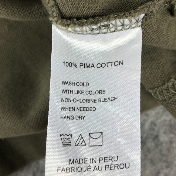 UNTUCKit Mens Polo Shirt Large Hunter Green Long Sleeve Pima Cotton Collared - Picture 7 of 11